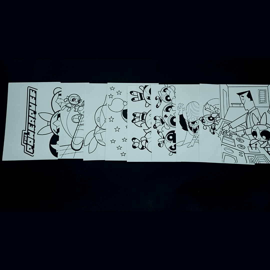 PowerPuff Girls Set of 10 Coloring Sheets Image