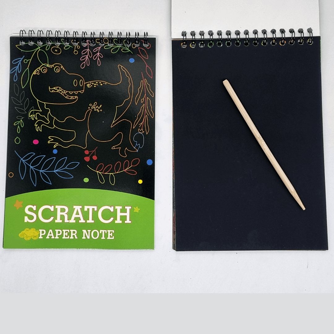 Scratch Paper Note Pad - Rainbow Reveal Sheets for Kids & Artists Image