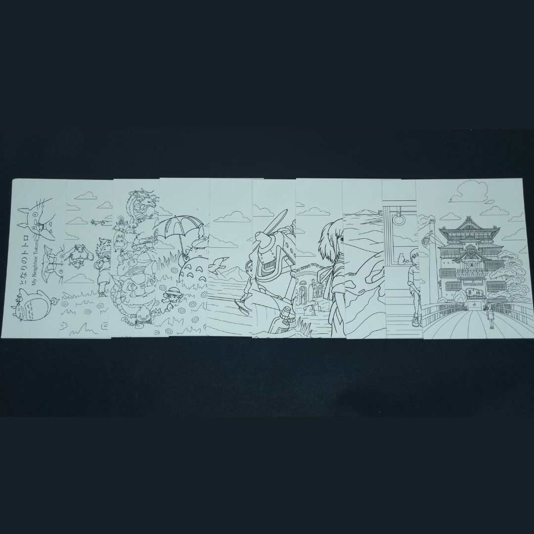 Studio Ghibli Set of 10 Coloring Sheets Image