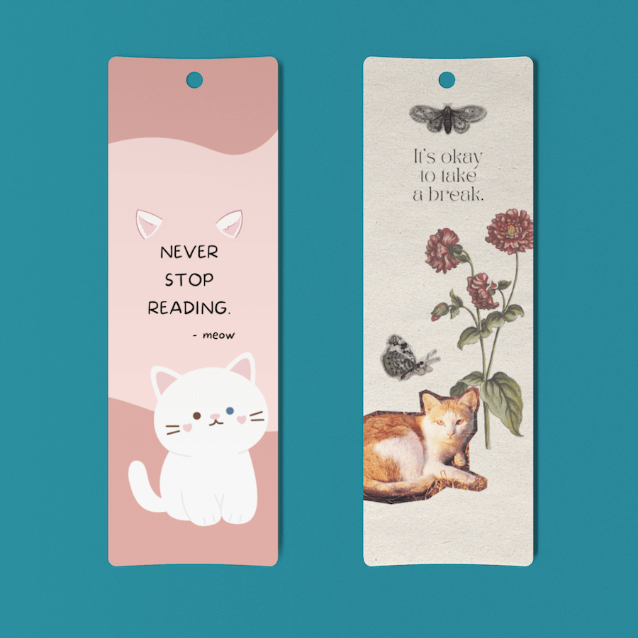 Cat Motivation Bookmark
