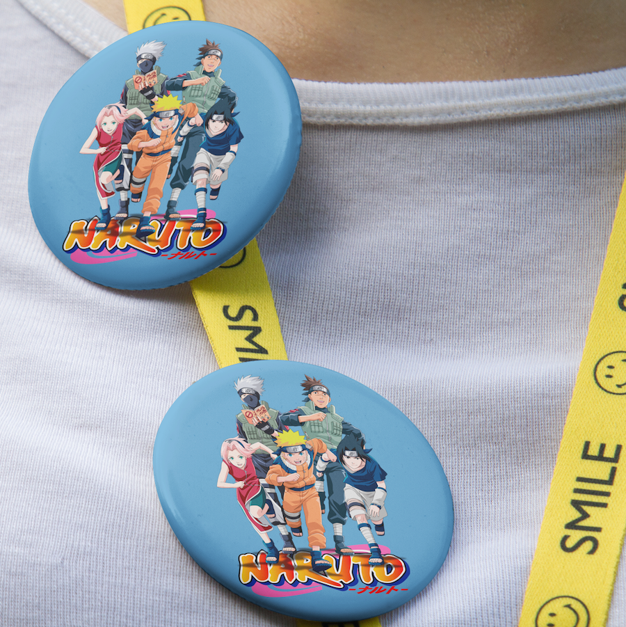 Naruto & Friends Badge Image